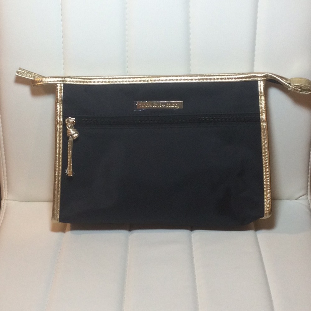 New Tender Love & Carry Black Gold Cosmetic Bag
